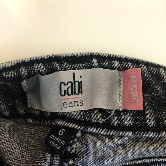 CAbi 4329 100% Boyfriend Jeans Size 6 Smoke Wash - Picture 5 of 7